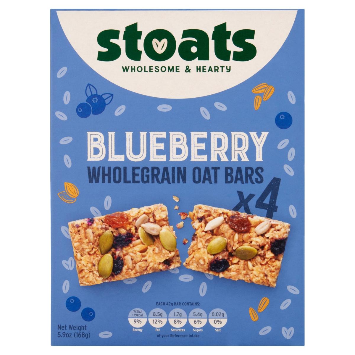 Blueberry & Honey Porridge Oat Bars