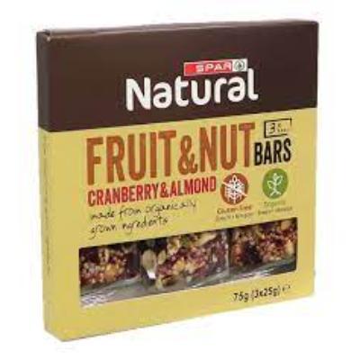 Natural Fruit & Nut With Cranberry & Almond Bars