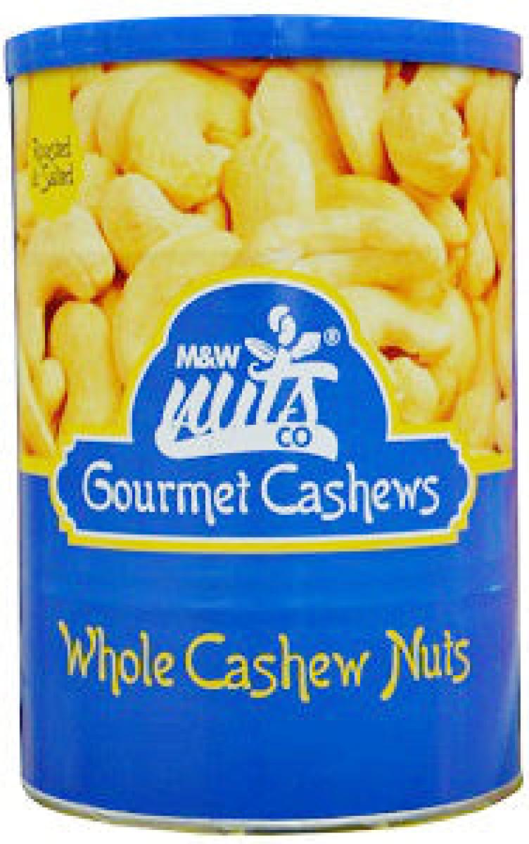 Gourmet Whole Cashew Nuts Roasted & Salted Tin