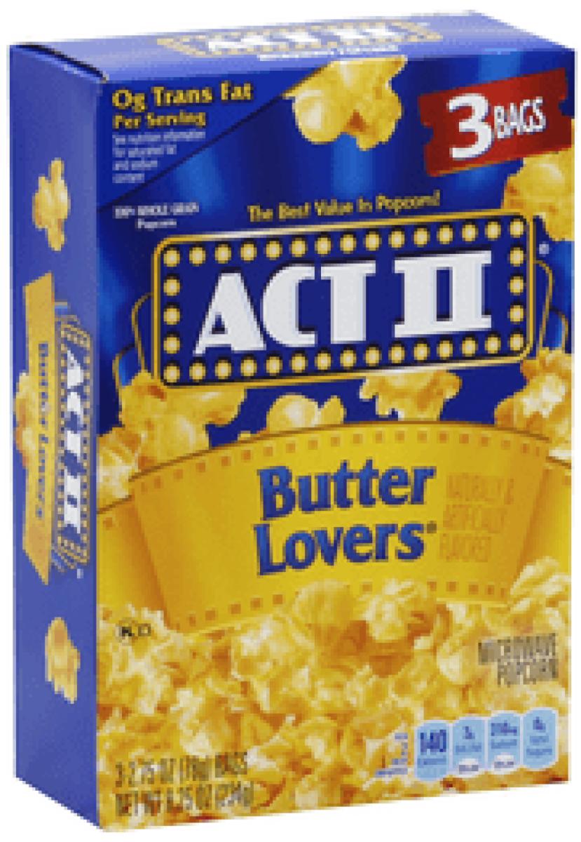 Microwave Popcorn Butter Lovers