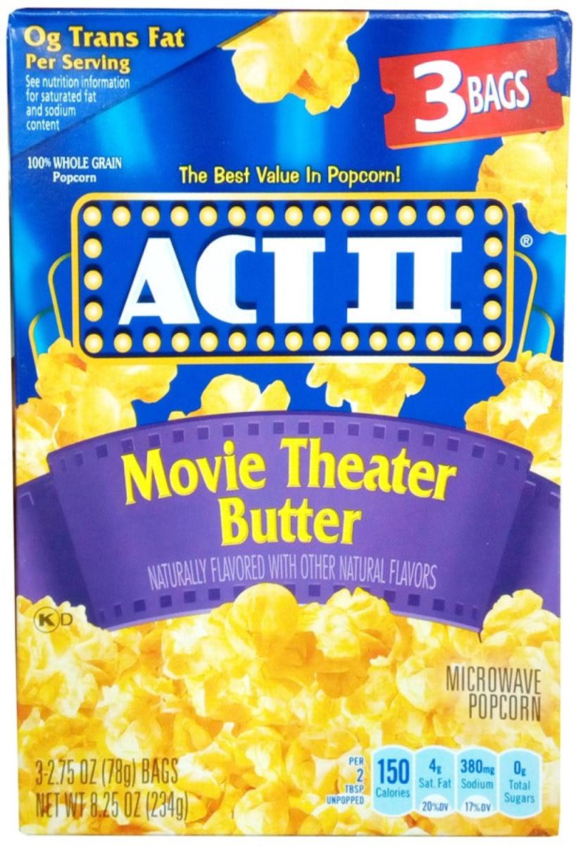 Microwave Popcorn Movie Theatre Butter