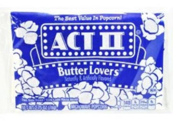 Microwave Popcorn Butter Lovers