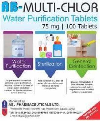 Water Purification 75 mg x100 Tablets