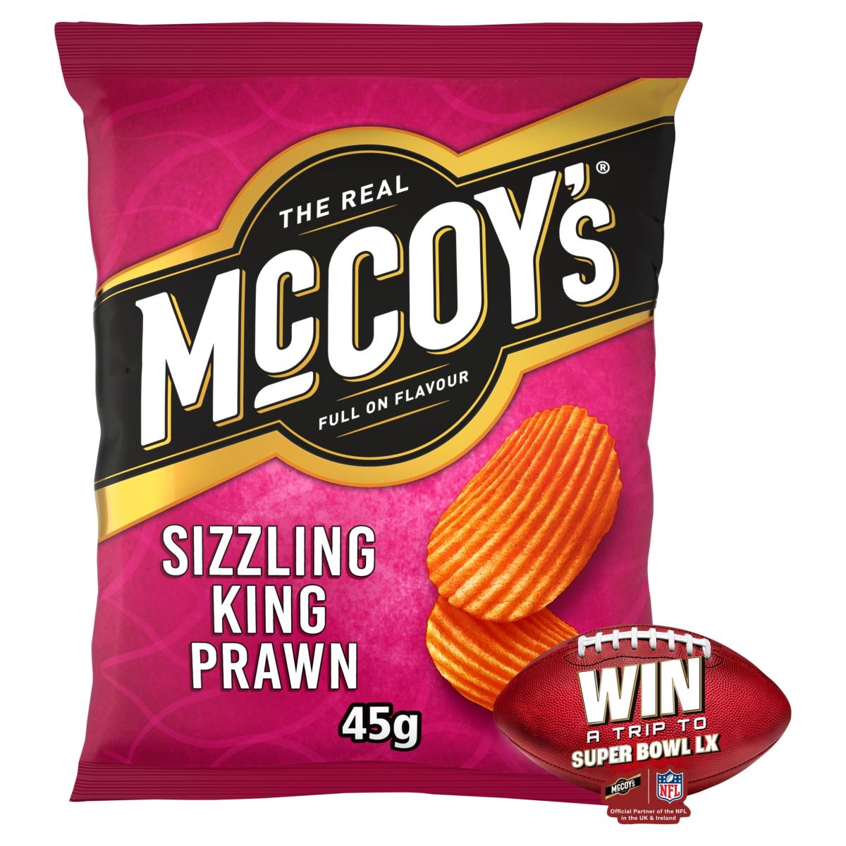 Sizzling King Prawn Grab Bag Crisps