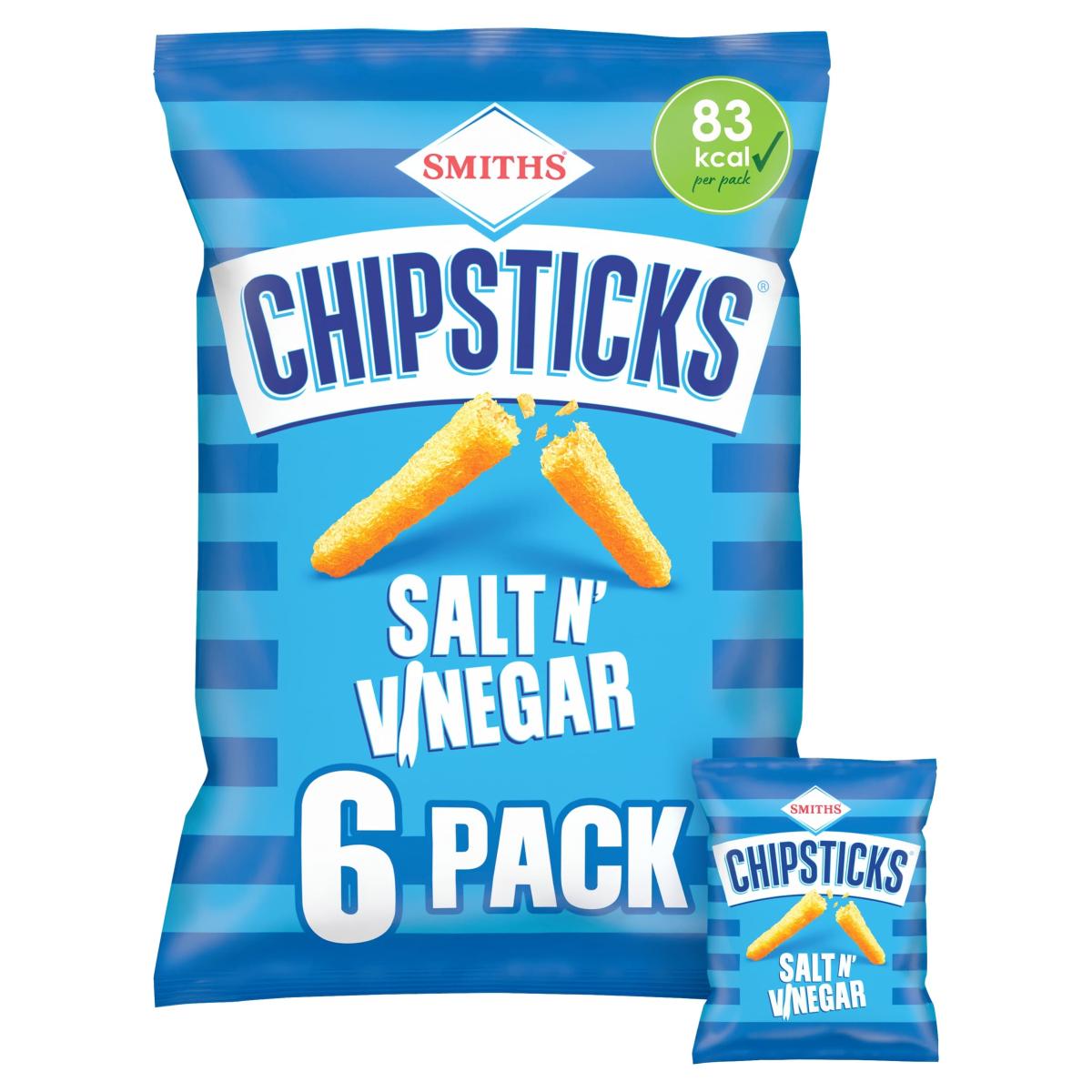Chipsticks Multi-Pack Crisps Salt & Vinegar