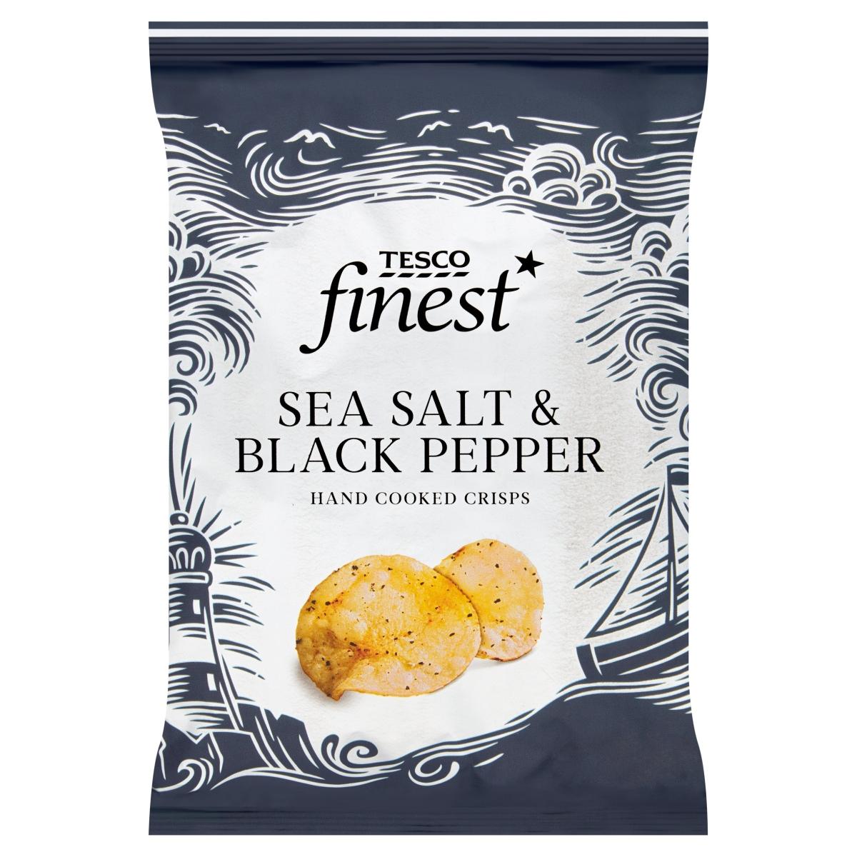 Finest Hand Cooked Crisps Sea Salt & Black Pepper