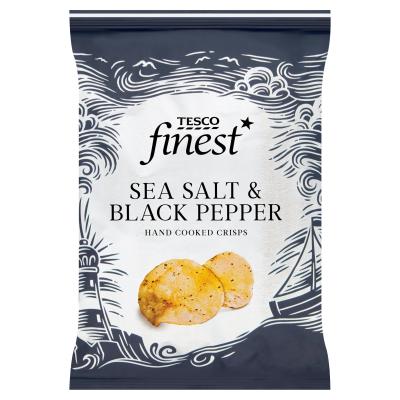 Finest Hand Cooked Crisps Sea Salt & Black Pepper