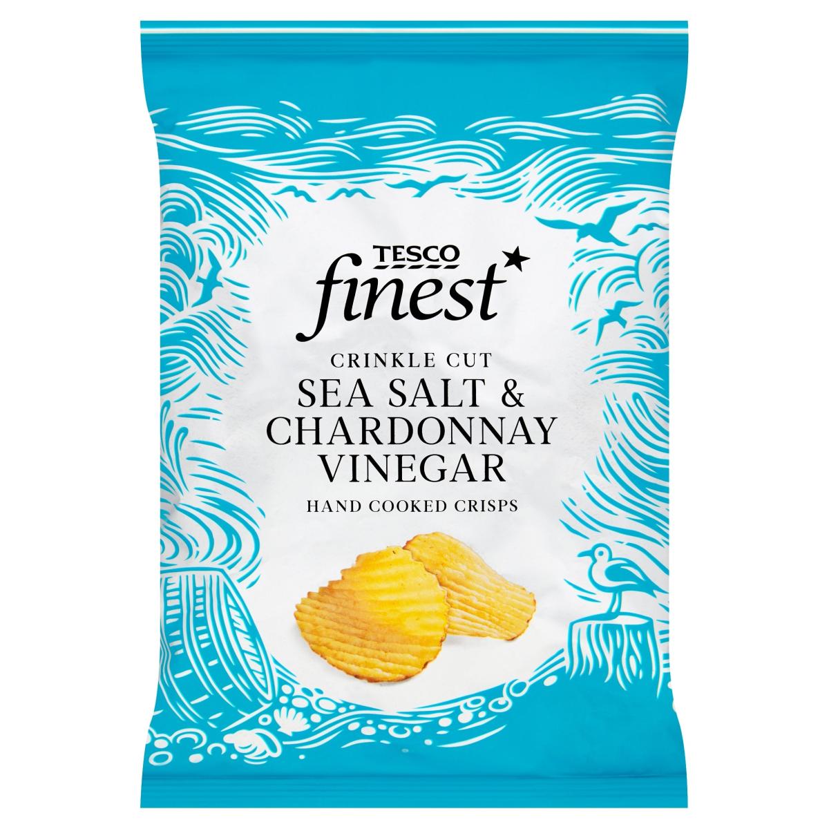 Finest Sea Salt & Chardonnay Vinegar Crinkle Cut Crisps