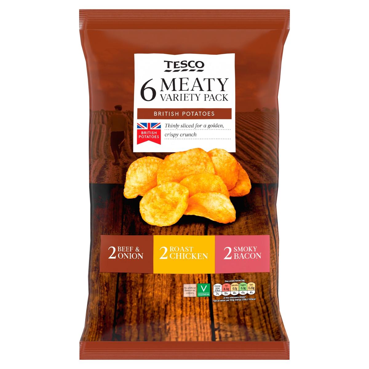 Meaty Variety Crisps