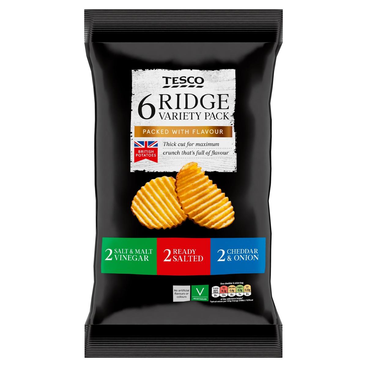 Ridge Cut Variety Crisps