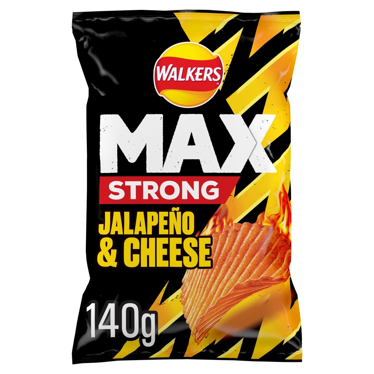 Max Strong Jalapeno & Cheese Sharing Bag Crisps