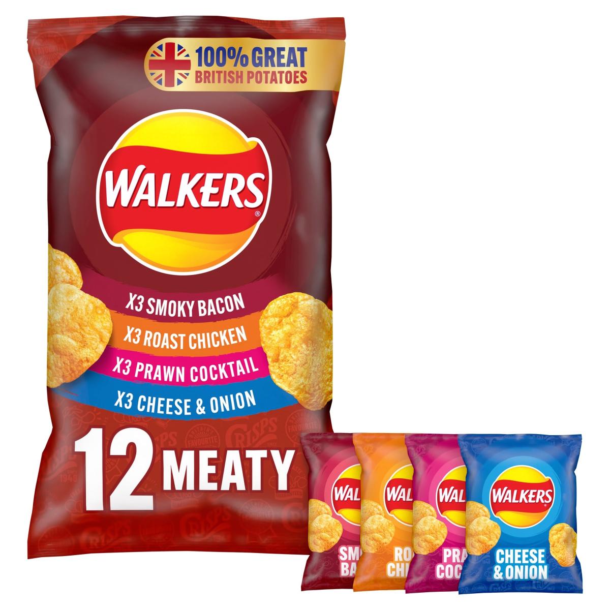 Meaty Variety Multi-Pack Crisps