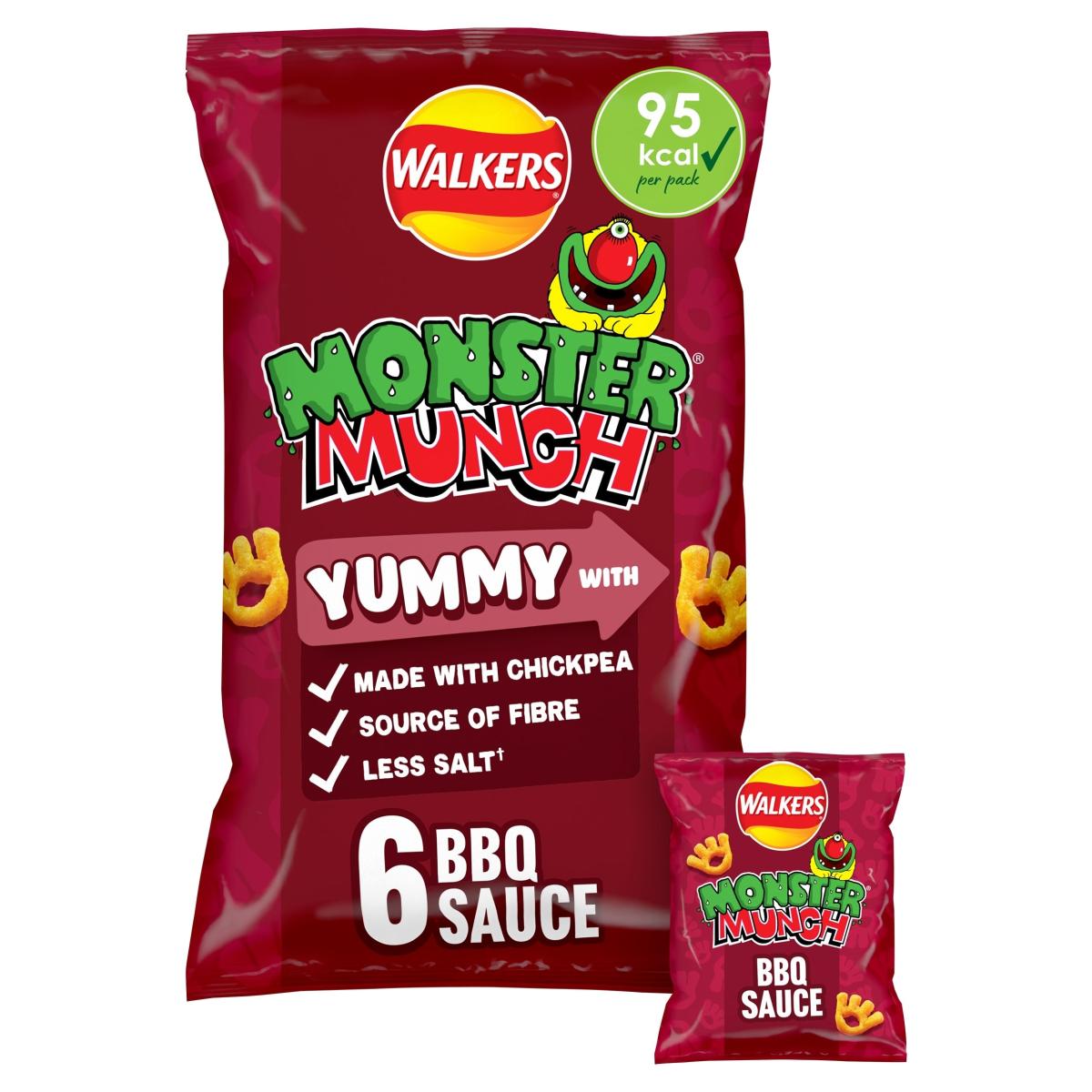 Monster Munch BBQ Sauce Multi-Pack Crisps
