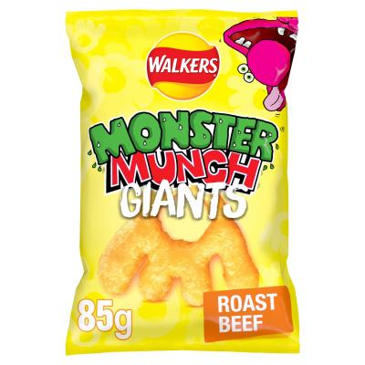Monster Munch Giants Roast Beef Sharing Bag Crisps