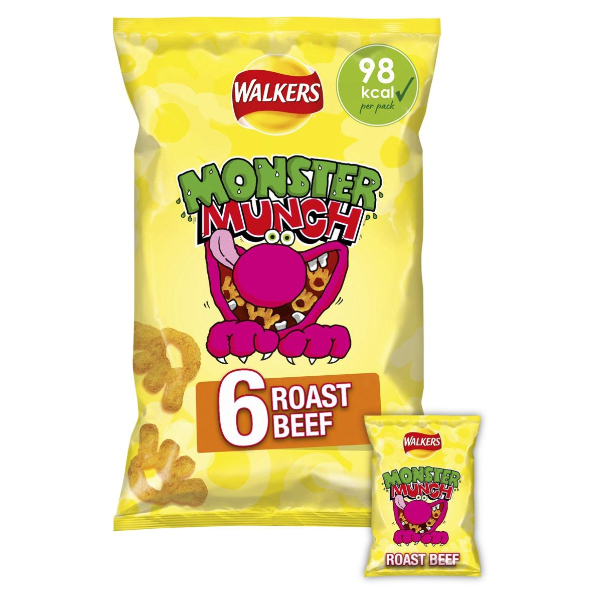 Monster Munch Roast Beef Multi-Pack Crisps