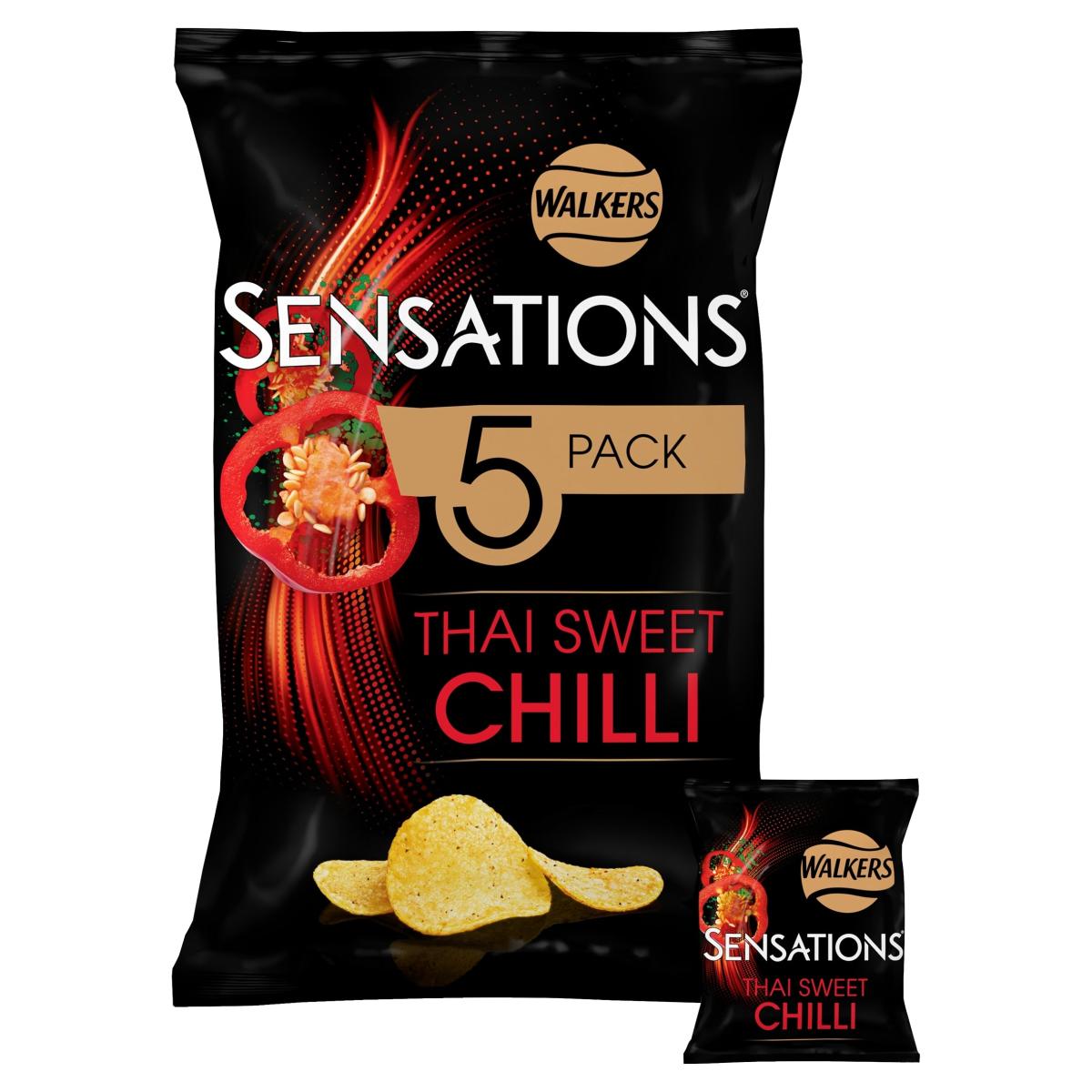 Sensations Multi-Pack Crisps Thai Sweet Chilli