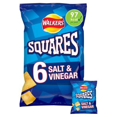 Squares Salt & Vinegar Multi-Pack Crisps
