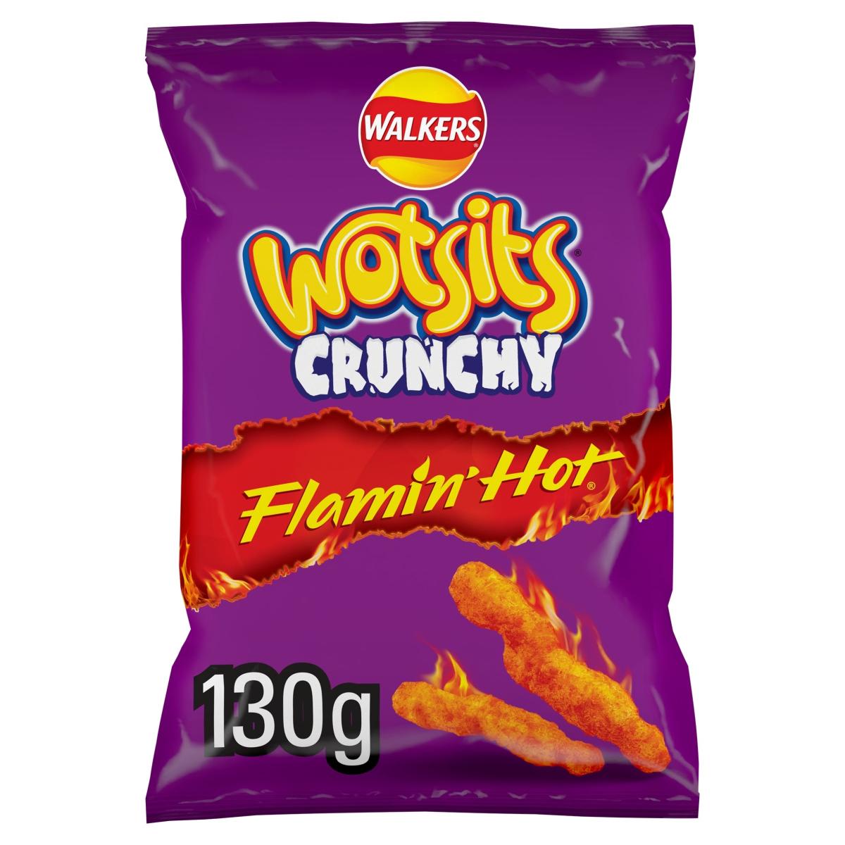 Wotsits Crunchy Extra Flamin' Hot Crisps