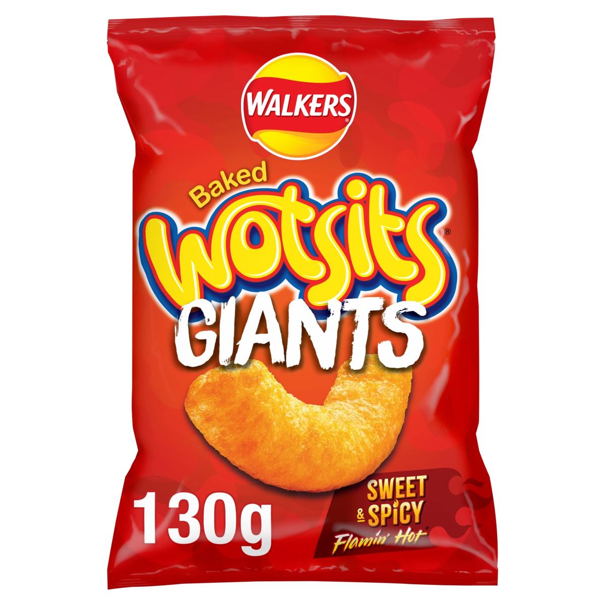 Wotsits Giants Flamin' Hot Sharing Bag Crisps