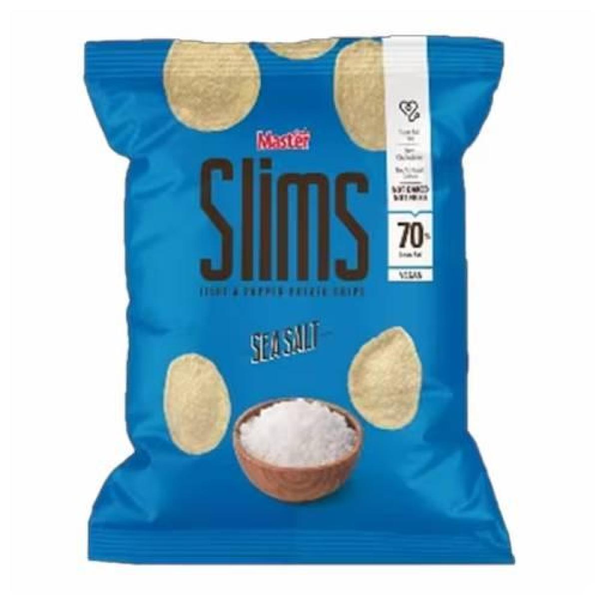 Slims Light & Popped Potato Chips Sea Salt