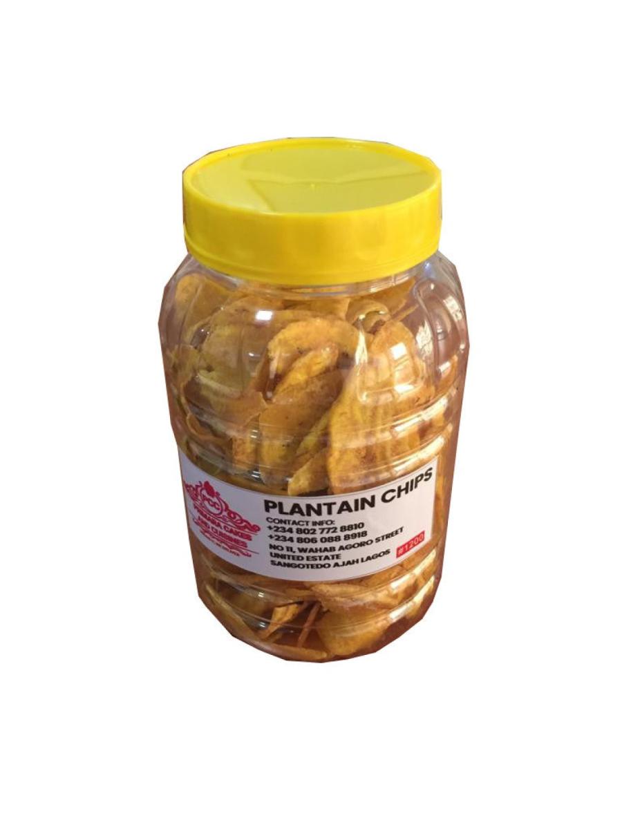 Plantain Chips - Unripe (Large Jar)