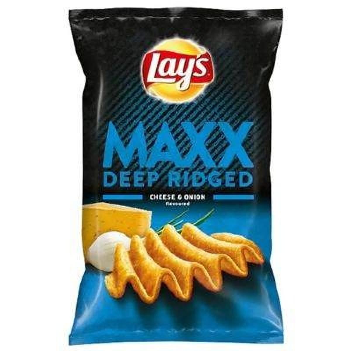 Maxx Deep Ridged Cheese & Onion Chips
