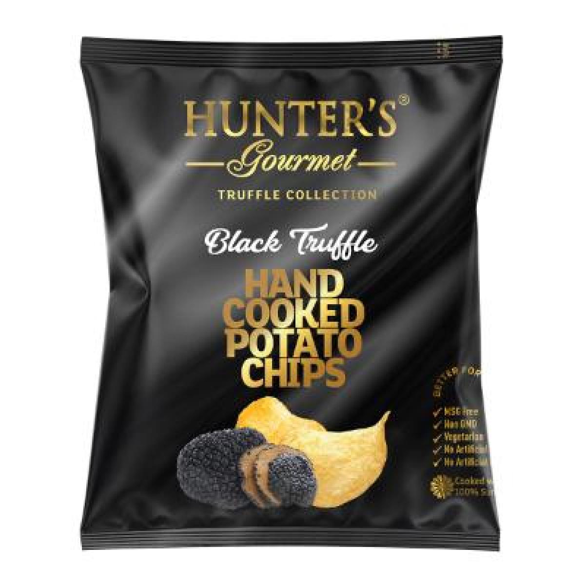Hand Cooked Potato Chips Black Caviar