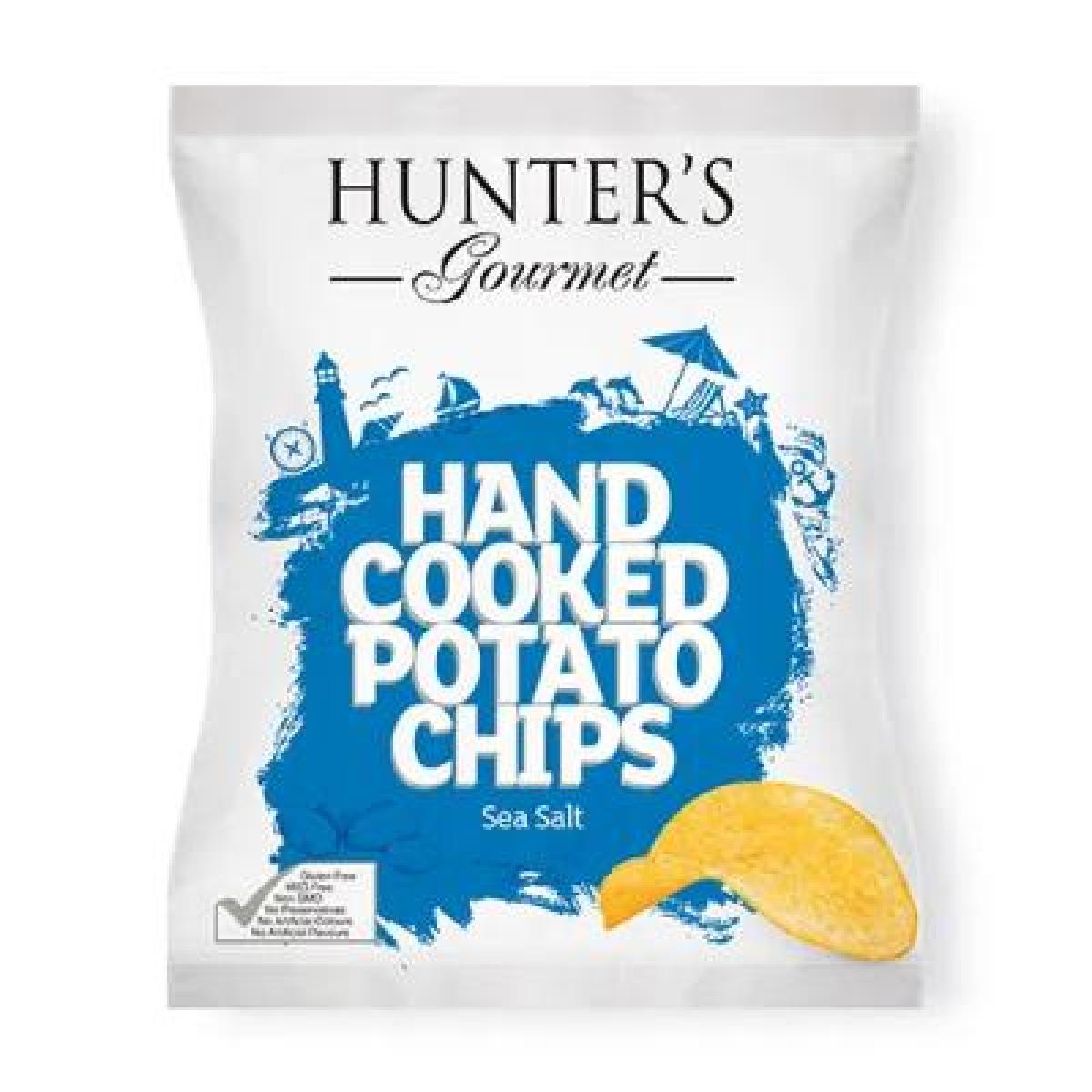 Gourmet Hand Cooked Potato Chips Sea Salt