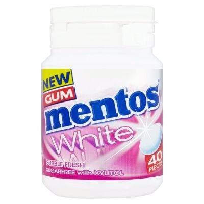 White Chewing Gum Bubble Fresh Sugar-Free