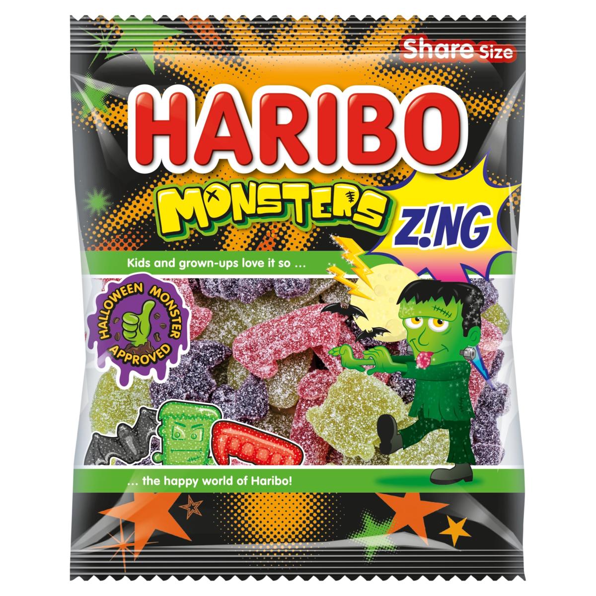Monsters Zing Fizzy Fruit Flavour Gums