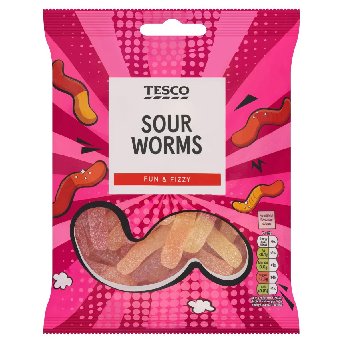 Neon Worms Jelly Sweets