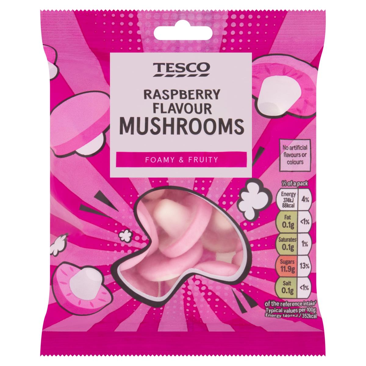 Raspberry Mushrooms
