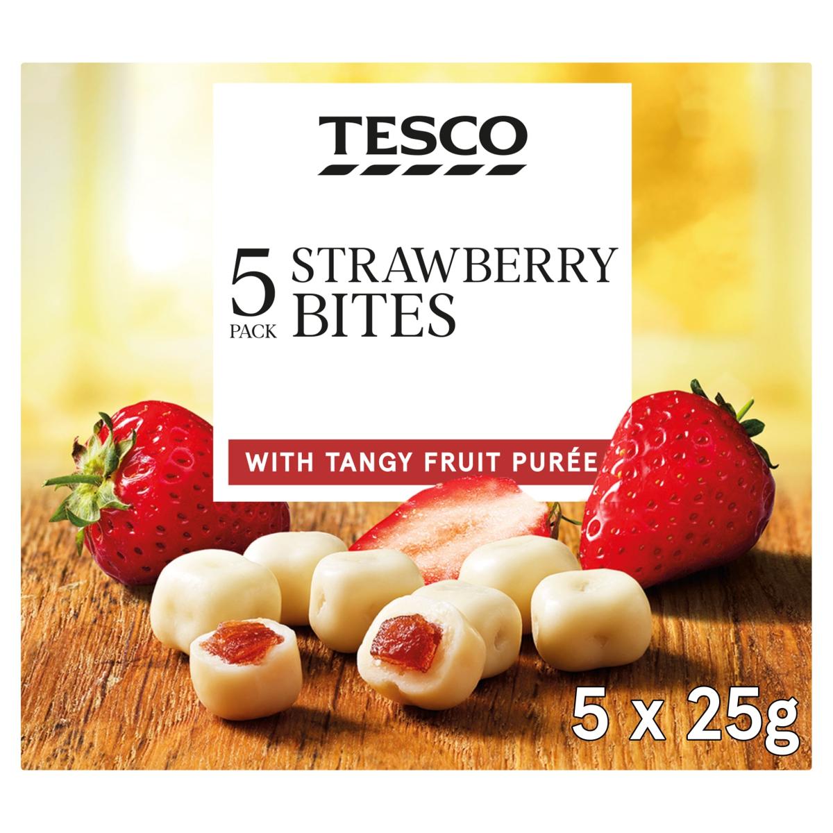 Yogurt Coated Strawberry Fruit Bites