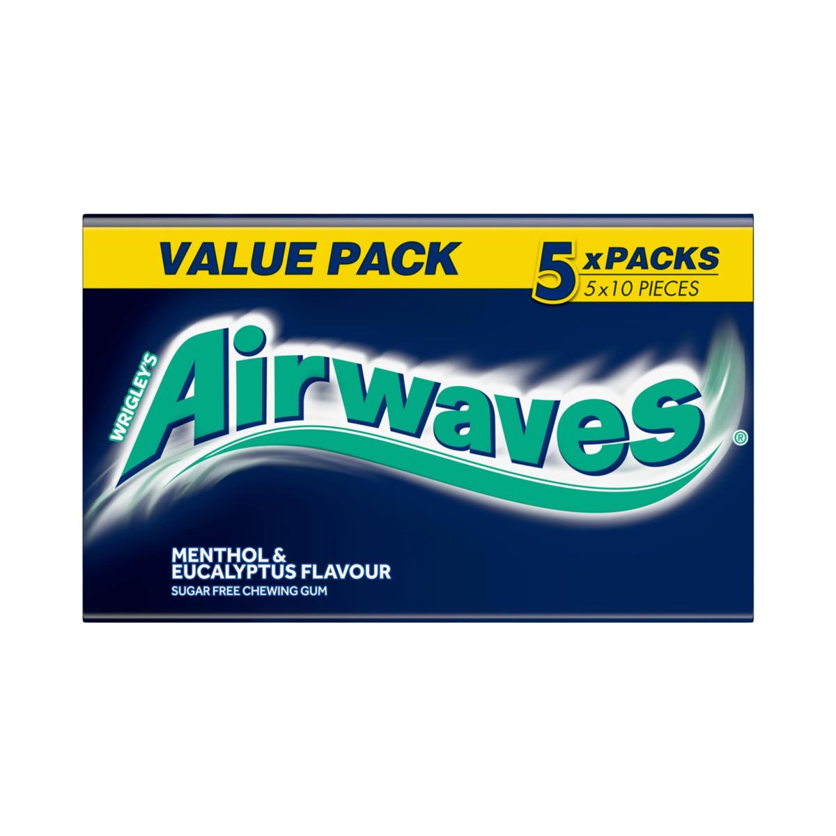 Airwaves Menthol & Eucalyptus Flavour Sugar-Free Chewing Gum