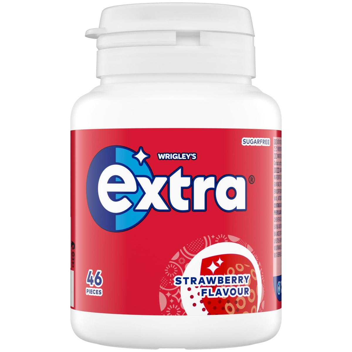 Extra Sugar-Free Chewing Gum Strawberry Flavour