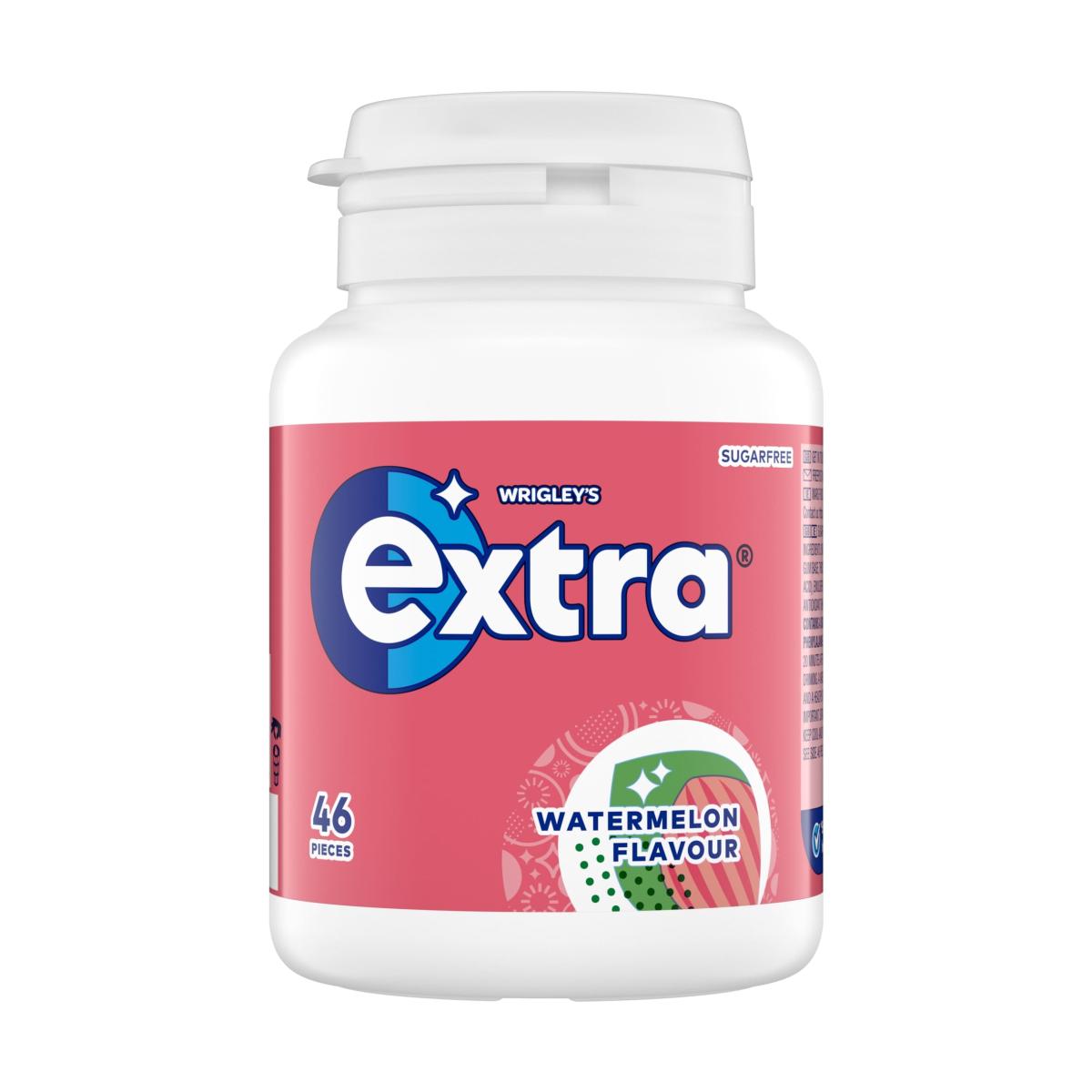 Extra Watermelon Flavour Sugar-Free Chewing Gum Bottle
