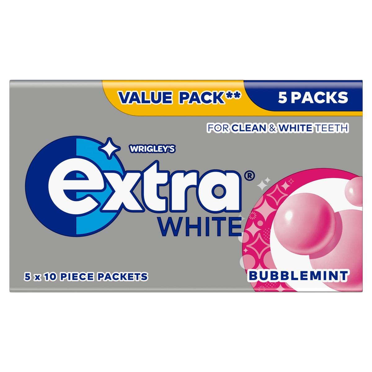 Extra White Bubblemint Sugar-Free Chewing Gum