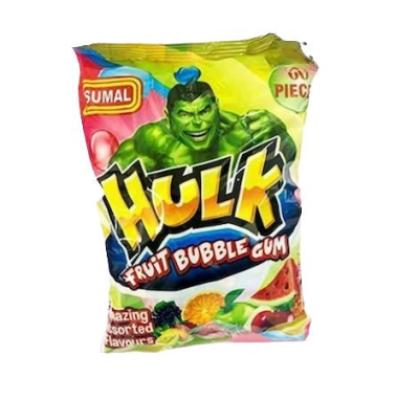 Hulk Assorted Flavoured Fruit Bubble Gum