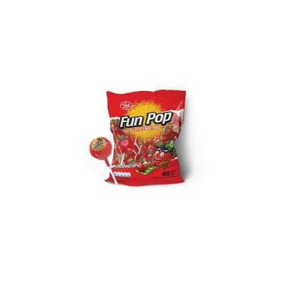 Fun Pop Strawberry Gum Filled Pop