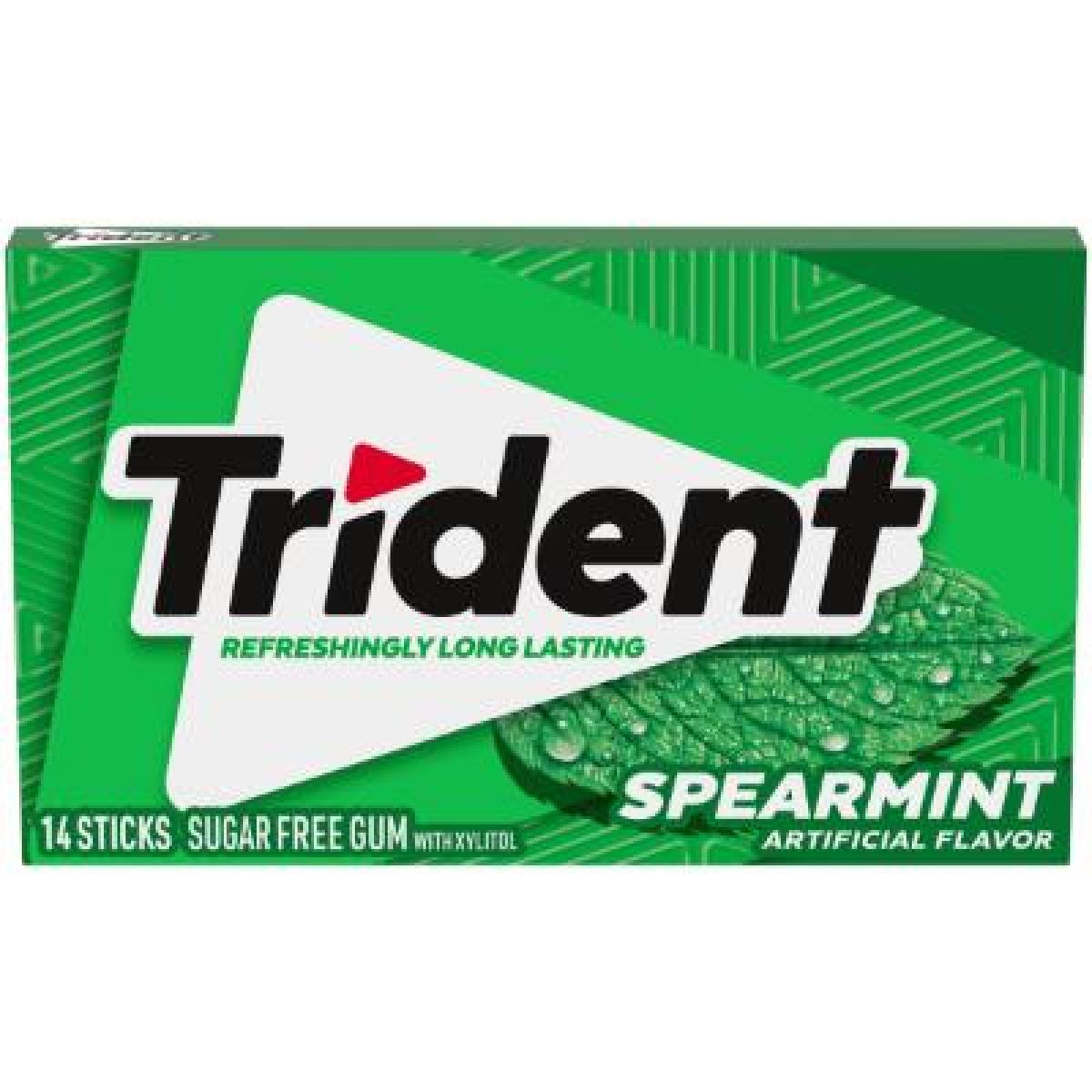 Chewing Gum Fresh Spearmint Sugar Freee x14