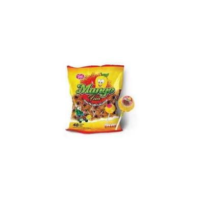 Mango Fun Gum Filled Lollipop