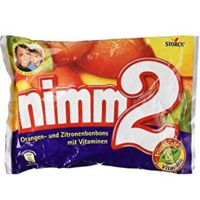 Nimm2 Soft Centre Orange & Lemon Candies With Vitamins