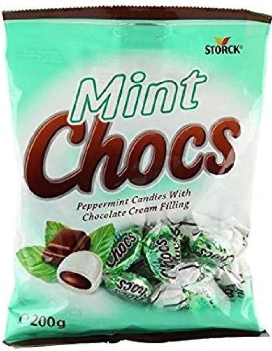 Mint Chocs Peppermint Candies With Chocolate Cream Filling