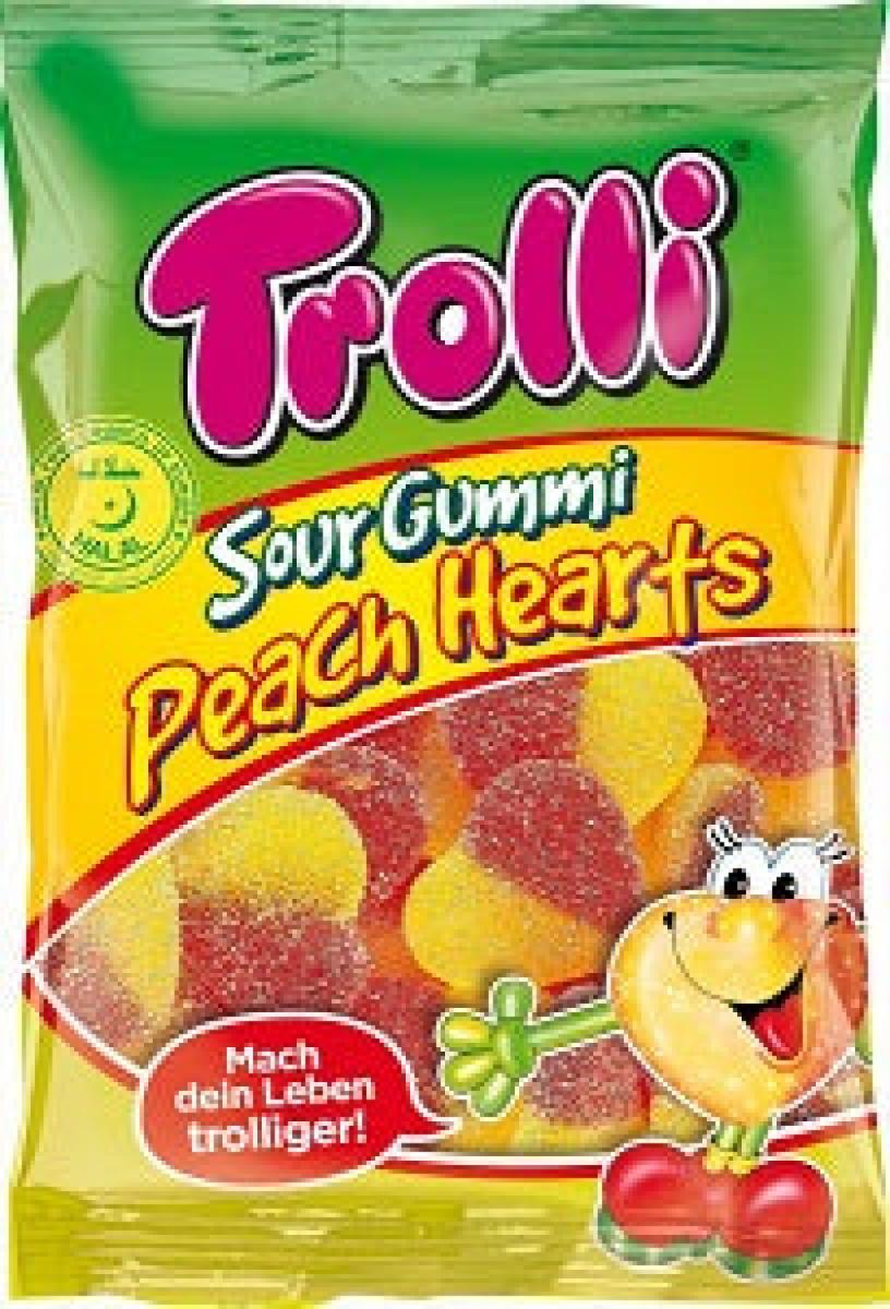 Gummi Sour Peach Hearts