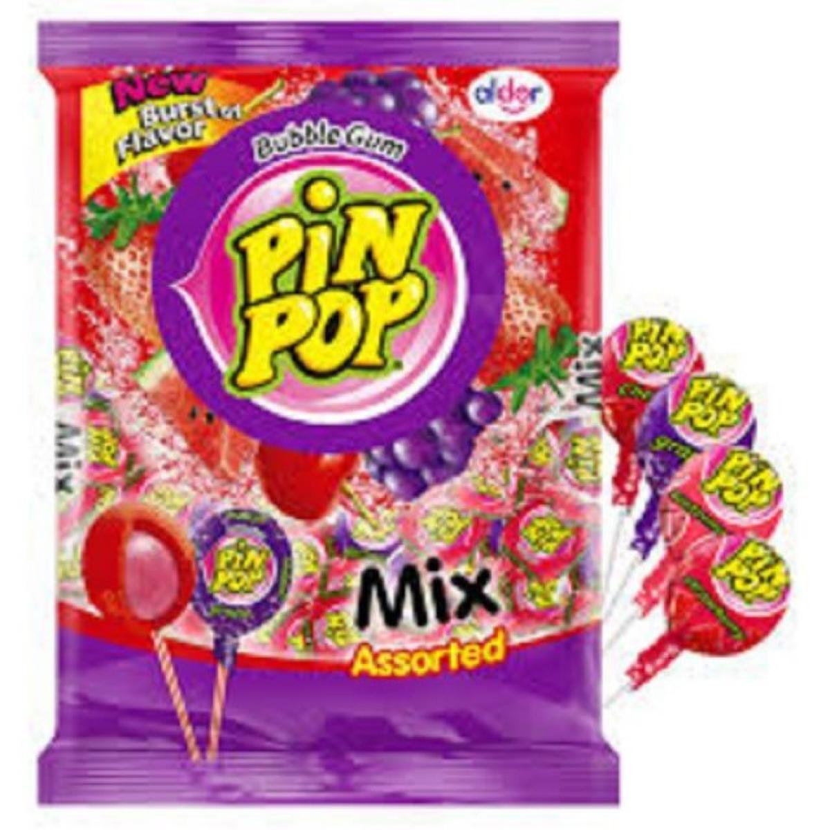 Lollipop With Bubble Gum Assorted