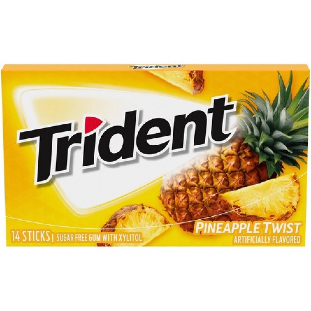 Twist Sugar Free Chewing Gum Pineapple x14