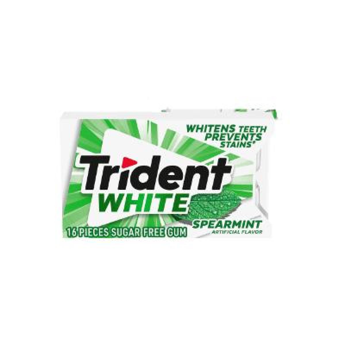 Chewing Gum White Spearmint Sugar Freee x14