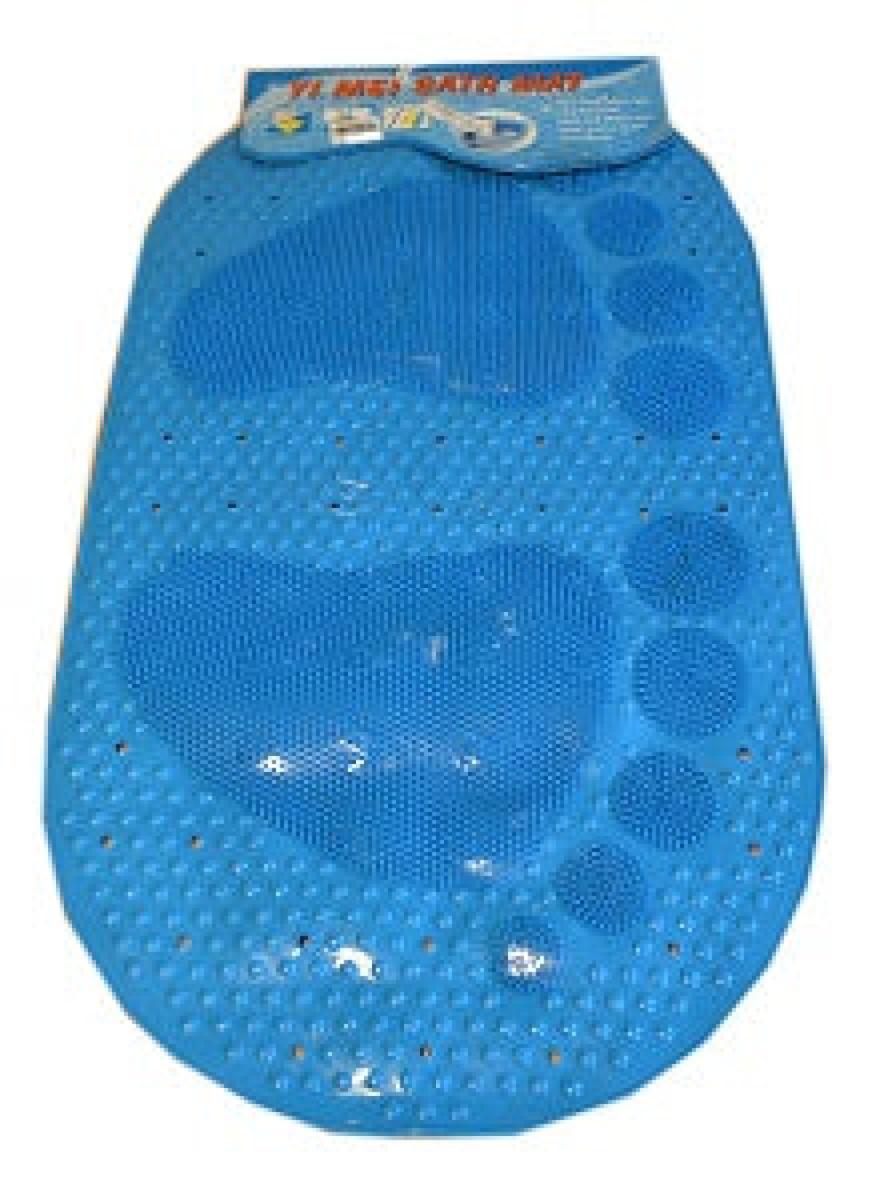 Rubber Non-Slip Bath Mat - Blue