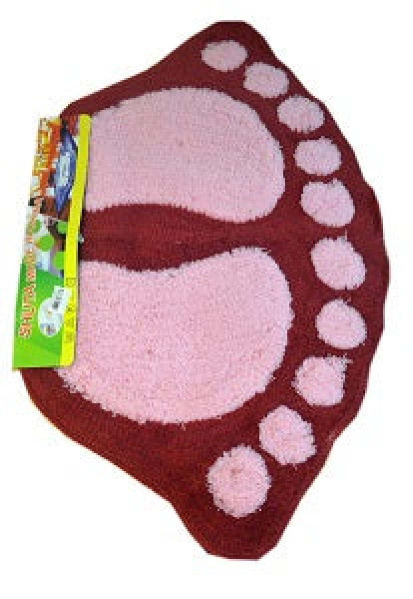 Wool Bath Mat Medium - Red & Pink