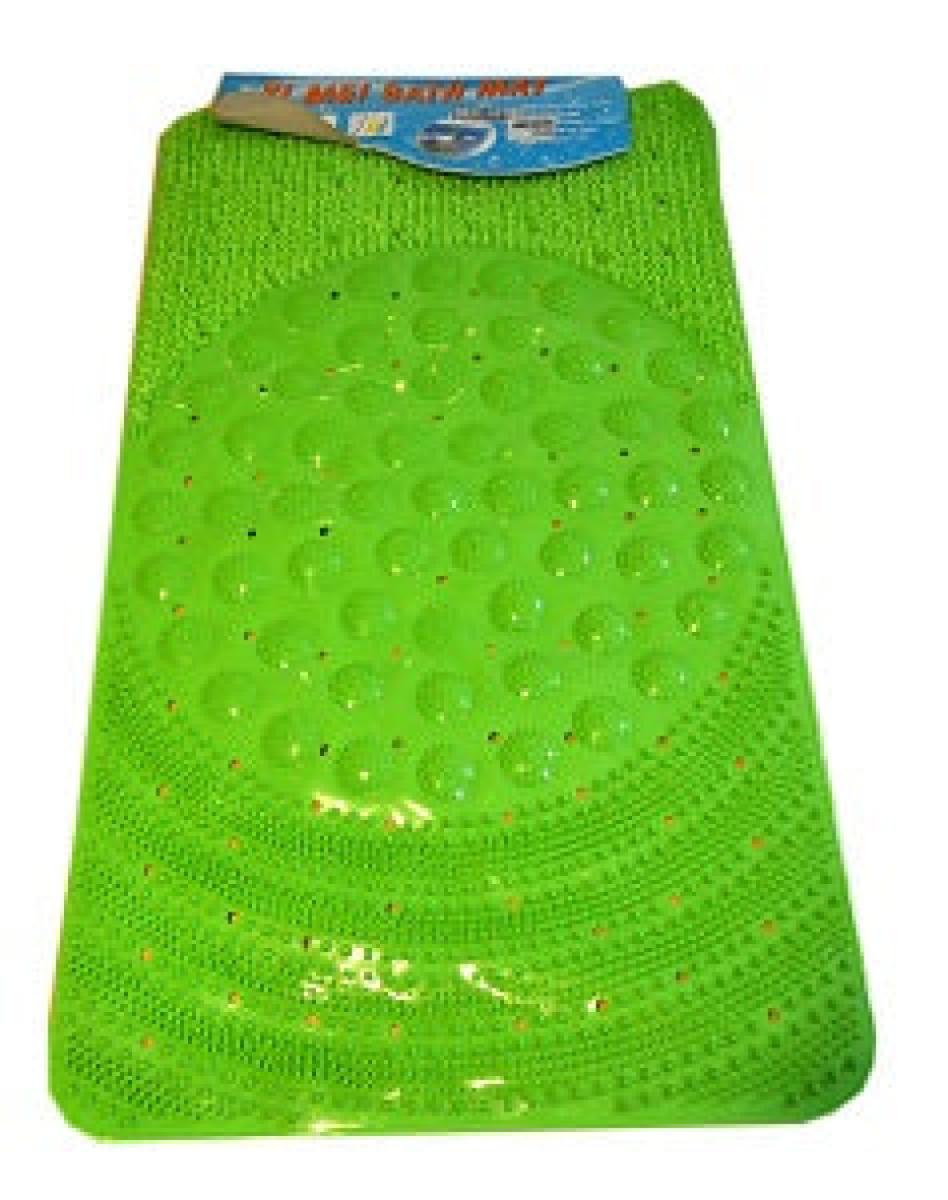 Rubber Non-Slip Bath Mat - Green